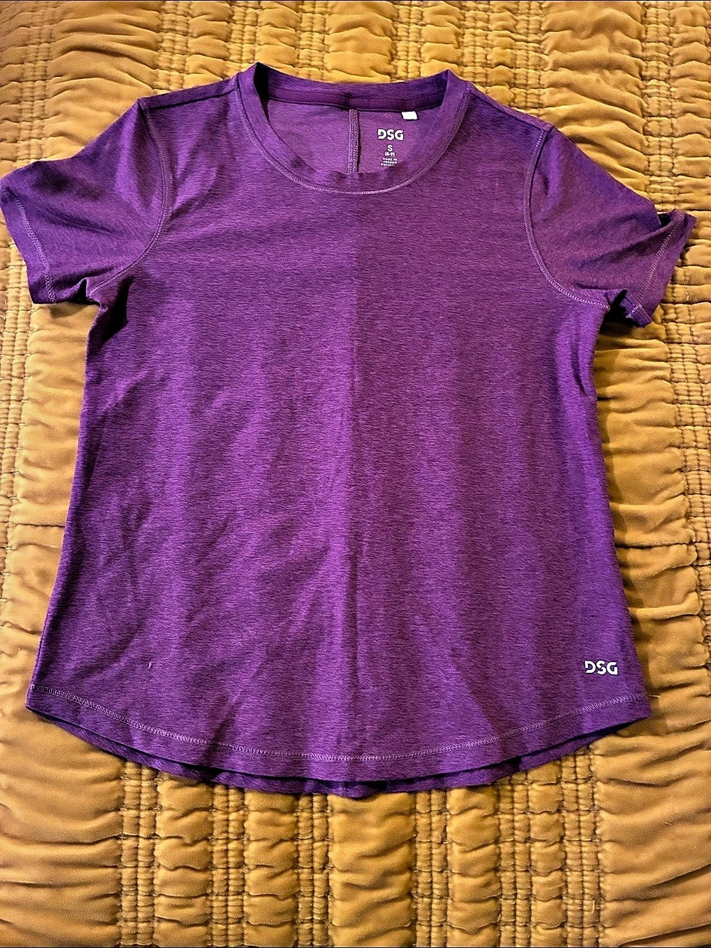 DSG Short Sleeve Athletic Tee in Purple Size Small